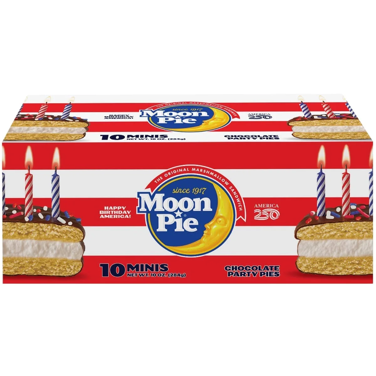 Bakery Fresh America's Birthday Chocolate minis 10 ct carton