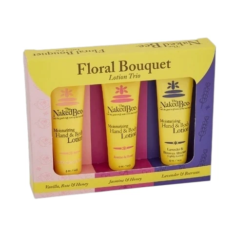 Naked Bee Floral Bouquet Lotion Trio